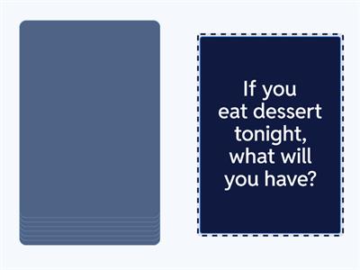 First Conditional question cards