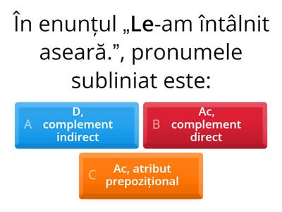 Pronumele ( caz și f.s )