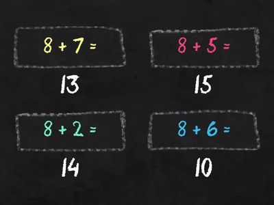 bảng cộng 8 có nhớ
