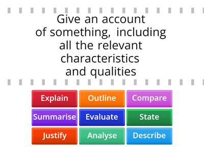 Command Verbs (Level 3)