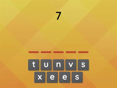 Spell the word: Numbers 1-12 - 342