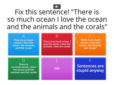 Run On Sentences ! ! !