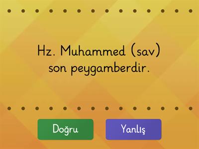 P.HAY. 7. SINIF - PEYGAMBERİMİZİN İBADET HAYATI