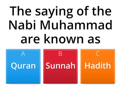 Quran, Sunnah &Hadith