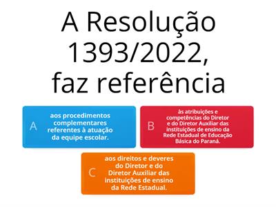 RESOLUÇÃO SEED 1393/2022 turma 31