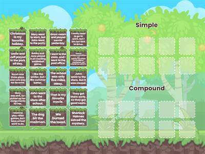 Simple and Compound Sentence Sort