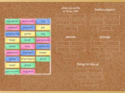 things in the classroom