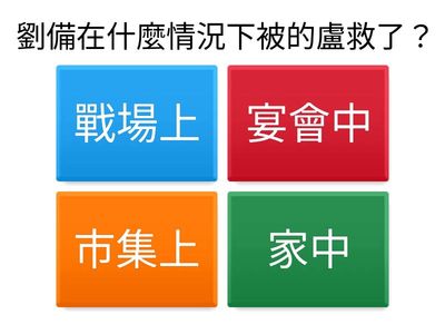 三國演義「的盧救劉備脫險」閱讀理解