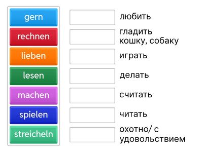глаголы немецкий