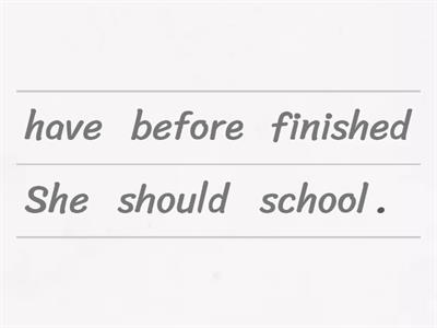PAST MODALS (should, could & would)