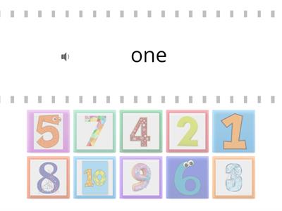 Match Numbers 1-10 