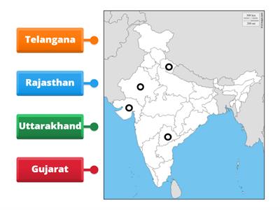 Mark States on Map of India - Activity By Meghna (KVVP)