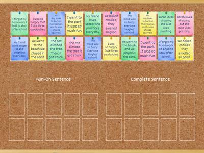 Identifying Run-on & Complete Sentences