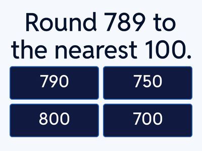 Rounding Numbers Quiz