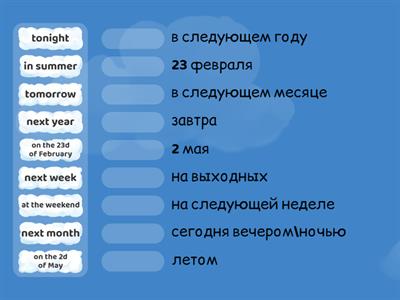 Future time expressions