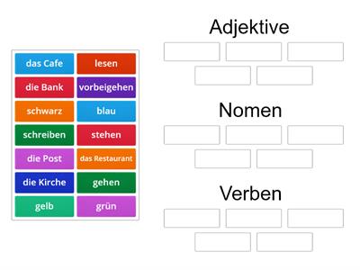 Wortarten erkennen DaF