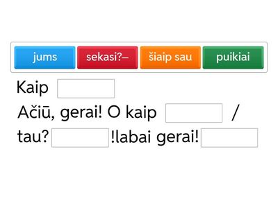 Lithuanian A1.1 unit 2