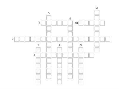Changes of state cross word Y9