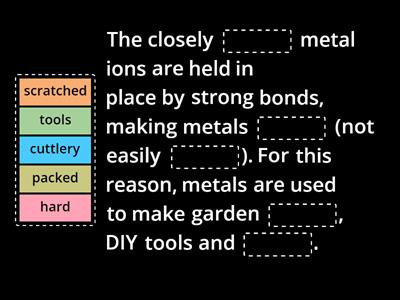Properties of metallic structures