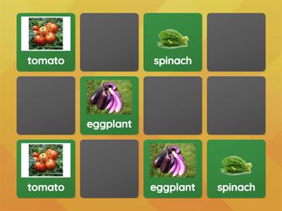 fruit vegetable matching