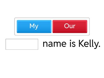 Притяжательные местоимения