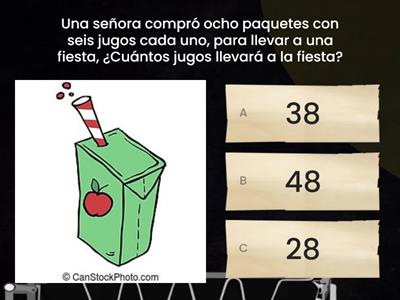 Razonados (Tabla del 8)