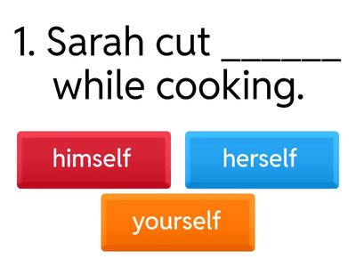 **Grammar – Unit 5 (Reflexive Pronouns / Because & So / So & Neither)**   