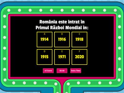 Istorie- Primul Război Mondial