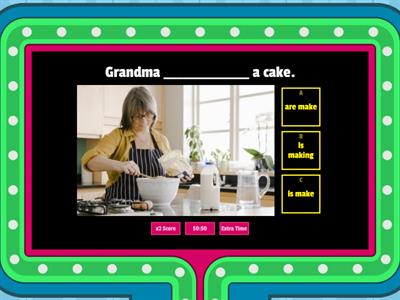 Present continuous 6th grade.