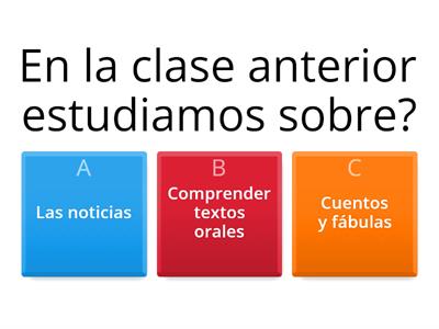 Activación de conocimientos previos 