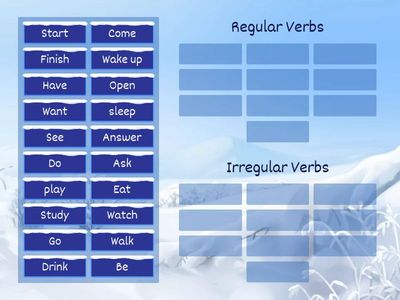 Regular-Irregular Verbs