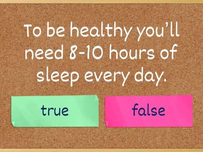 healthy lifestyle true false