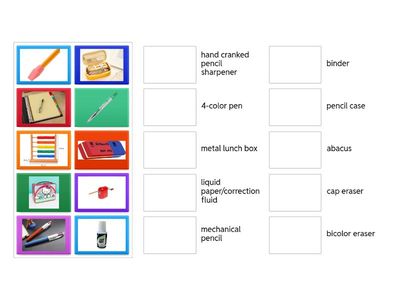 School Nostalgia Vocab