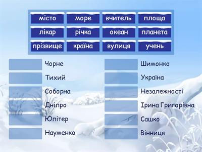 Власні і загальні іменники