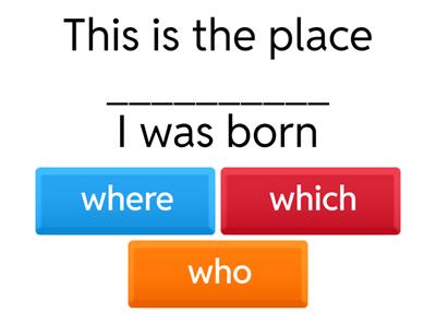 Defining relative clauses 