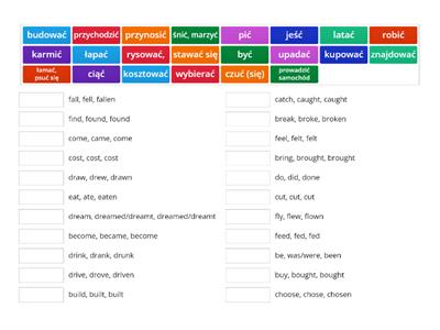 EC A2 Unit 3 - Irregular verbs (be-fly)