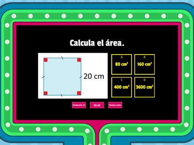 Perímetros y áreas de polígonos