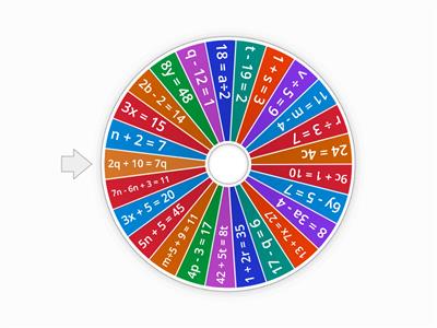 Algebra Bingo! (1 and 2 step equations)
