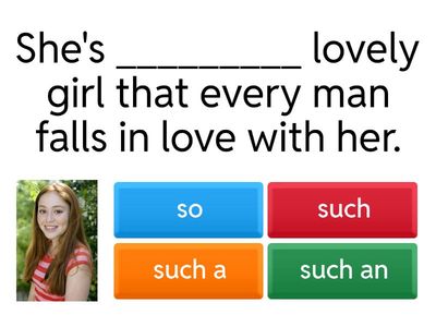 So vs Such - Upper Intermediate (B2)