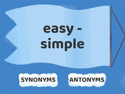 Practice Synonyms and Antonyms 