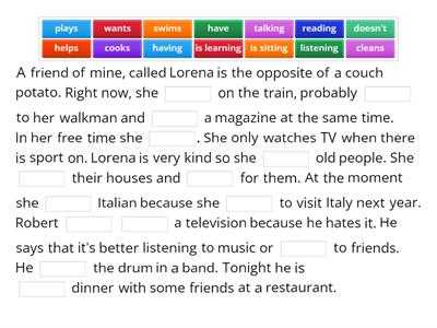 Present Simple Vs Present Continuous