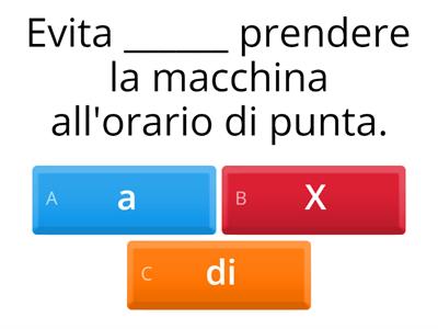 Verbi +  preposizione - Livello avanzato 