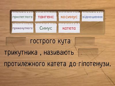 Синус, косинус, тангенс