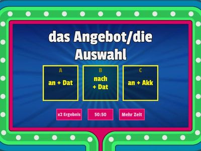 B2 │ Nomen mit Präpositionen (Quiz)