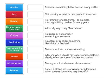 Ava - AI robot - Vocabulary