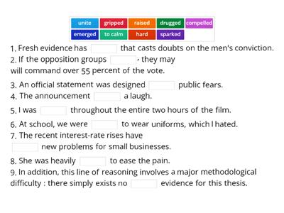 Outcomes Advanced Reading p.12 Vocabulary