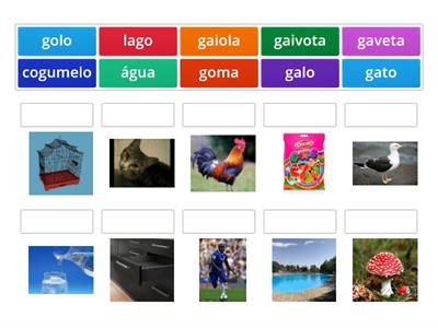 Palavras com ga, go e gu