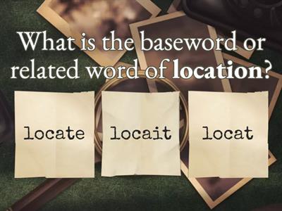 5.7 What is the Baseword?