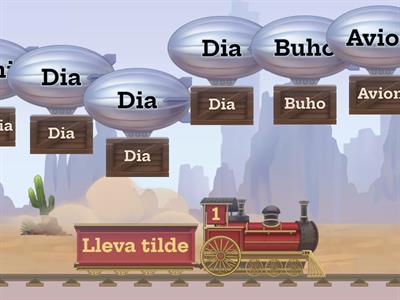 Tildes en los diptongos e hiatos (jugar en modo cuestionario)