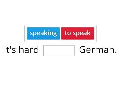 Gerund or infinitive?